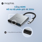Hub chuyển đổi USB-C mophie 3in1 - Ảnh 2