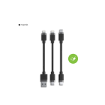 Bộ hộp 3 cáp ngắn 10cm đa dụng - mophie cable kit - Ảnh 2