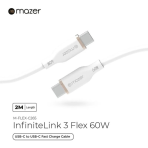Dây Cáp MAZER Infinite.LINK 3 PD60W USB-C to USB-C 2M cable (Flex, Silicone) - Ảnh 5