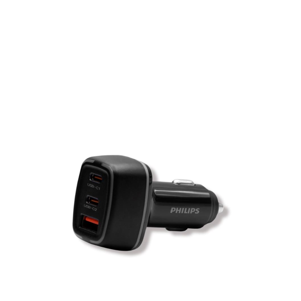 Tẩu sạc nhanh dùng trên ô tô Philips DLP2557 Max Output 65W 2PD+1QC Car charger